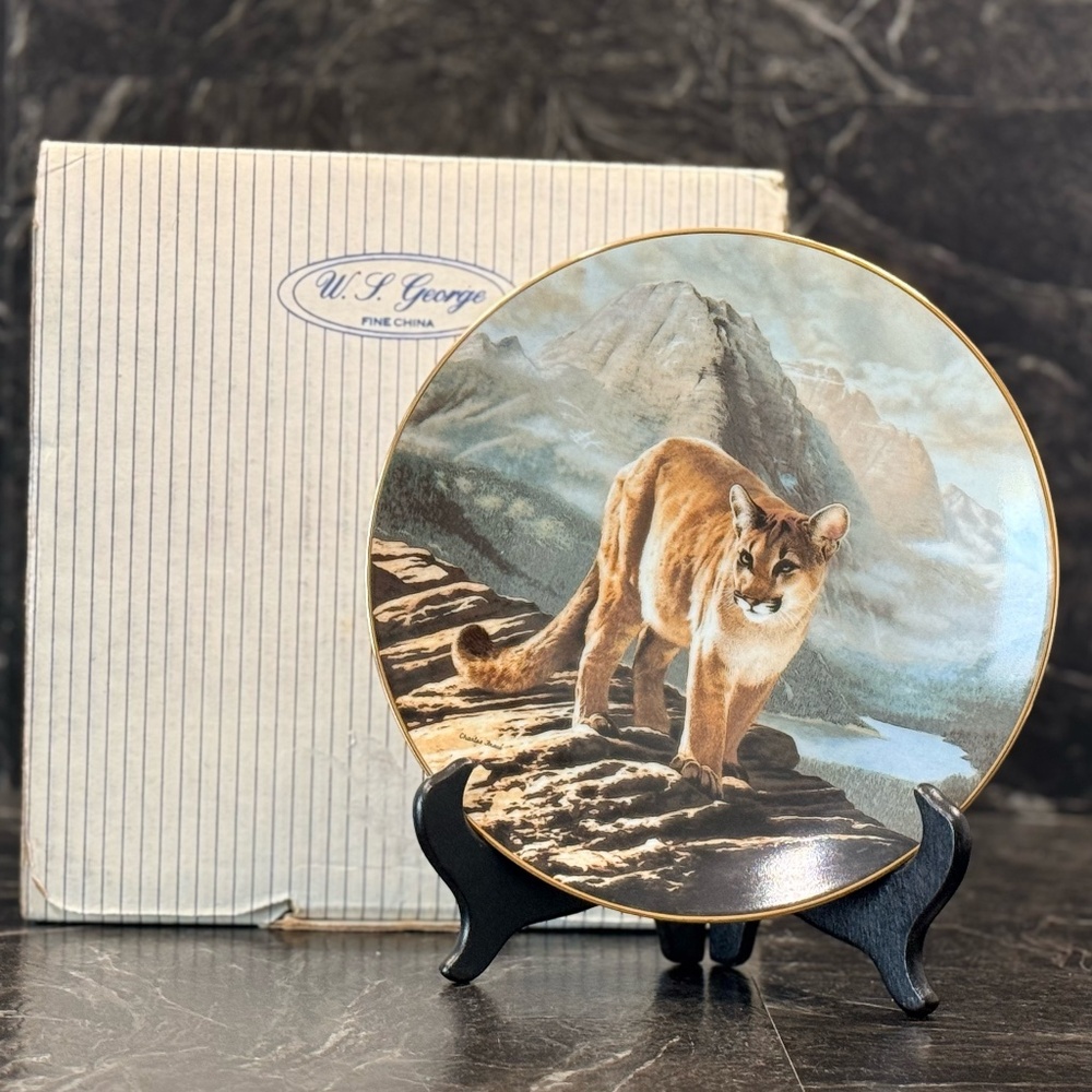 W.L. George “The Cougar” By Charles Fracé Collector Plate